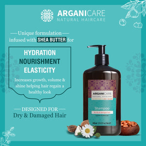 Arganicare Natural - Shea Butter Curl Care Luxury Haircare Combo Set (Shampoo,conditioner & Serum) I Shea Butter Hair Conditioner I Shea Butter Hair Shampoo I Shea Butter Hair Seurm I Organic Shampoo I Organic Hair care I Organic Argan Oil I Arganicare India