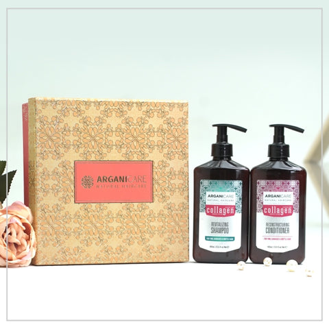 Arganicare Natural - Collagen - Combination Hair Combo Set (Shampoo & Conditioner)