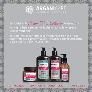 Arganicare Revitalizing Collagen Shampoo 400ml I Collagen Shampoo I Collagen Hair Shampoo I Organic Shampoo I Organic Hair care I Organic Argan Oil I Arganicare India